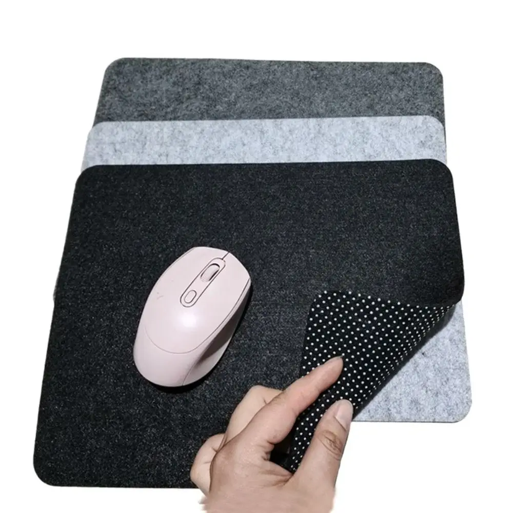 Durable Felt Mouse Pad Wear Resistant Anti Scratch Gaming Desk Mat Non-slip Universal Computer Table Protector Home Office