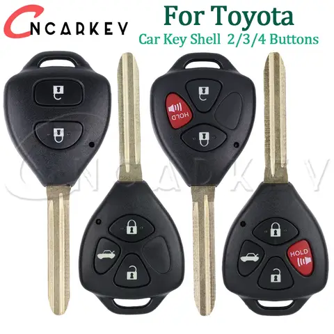 Car Key Fob Remote Shell Case For Toyota RAV4 Avalon Camry Corolla Venza Yaris Matrix Replacement Housing Cover TOY43 Blade