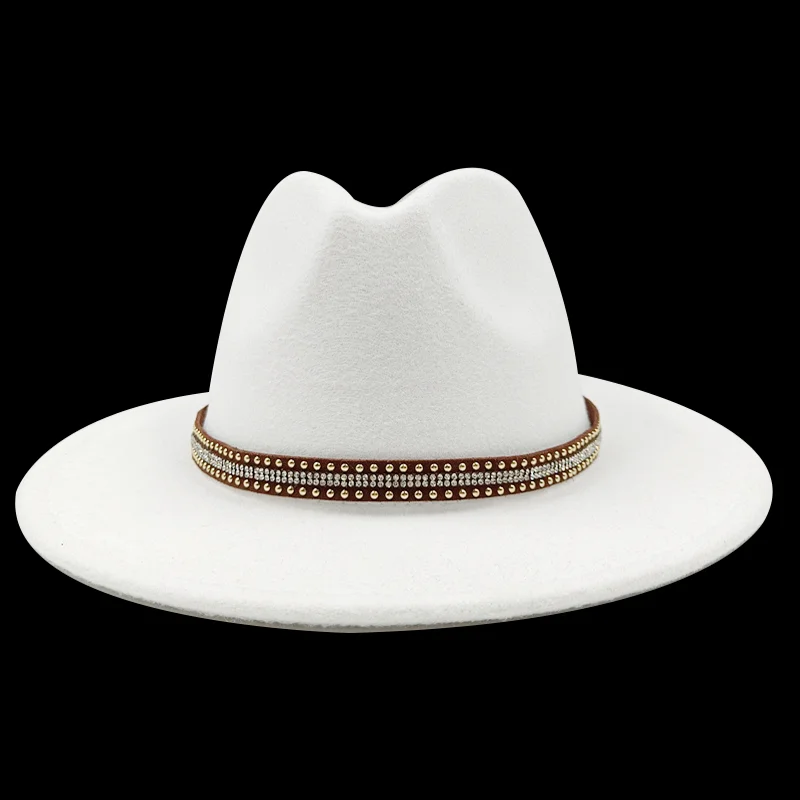 Wholesale low-priced fedora hats Panama new felt hats Men\'s jazz hats Party stage performances Women\'s soft hats sombreros