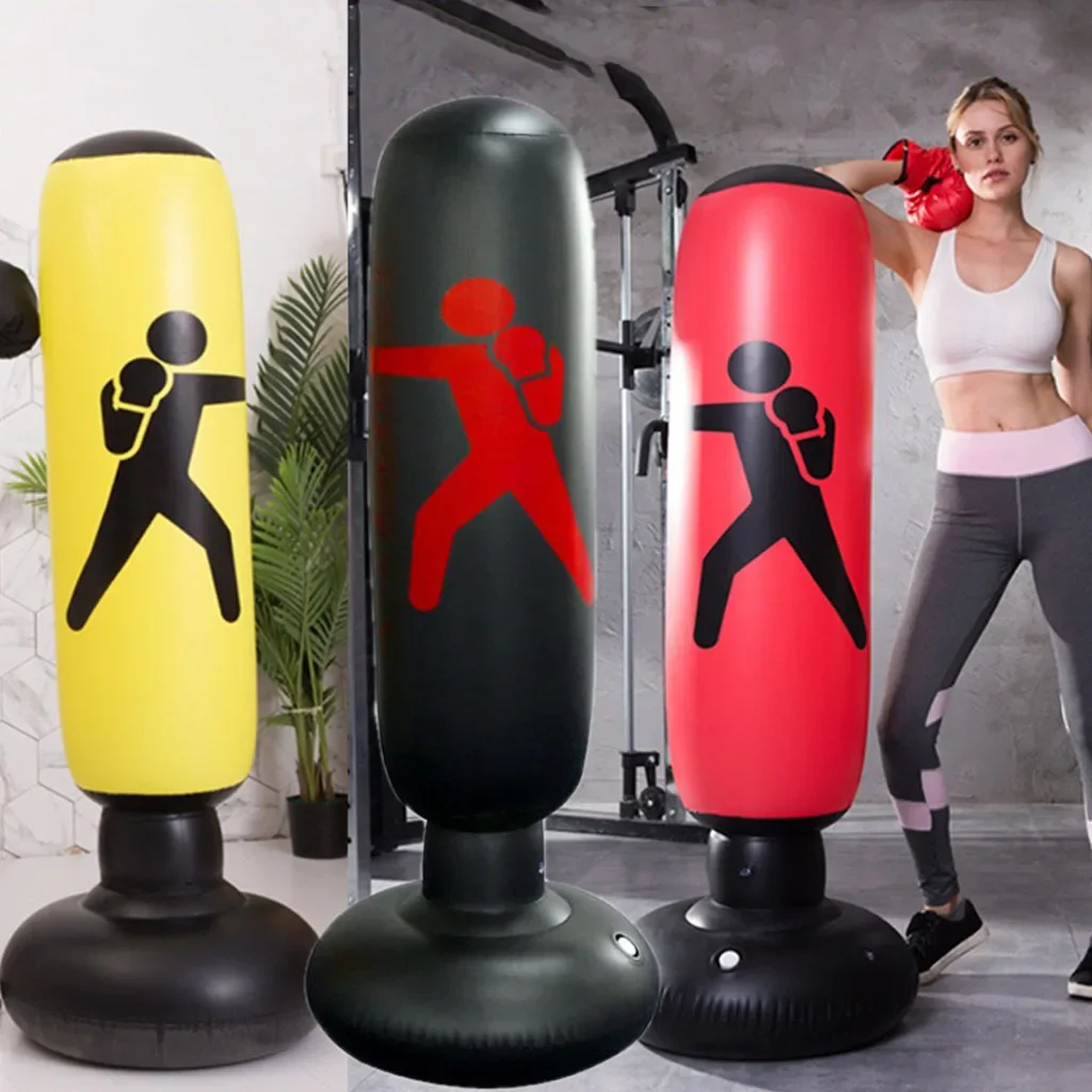 Inflatable Boxing Column Balloon Decompression Balloon Adult Inflatable Boxing Sandbag Vertical Boxing Inflatable Tumbler