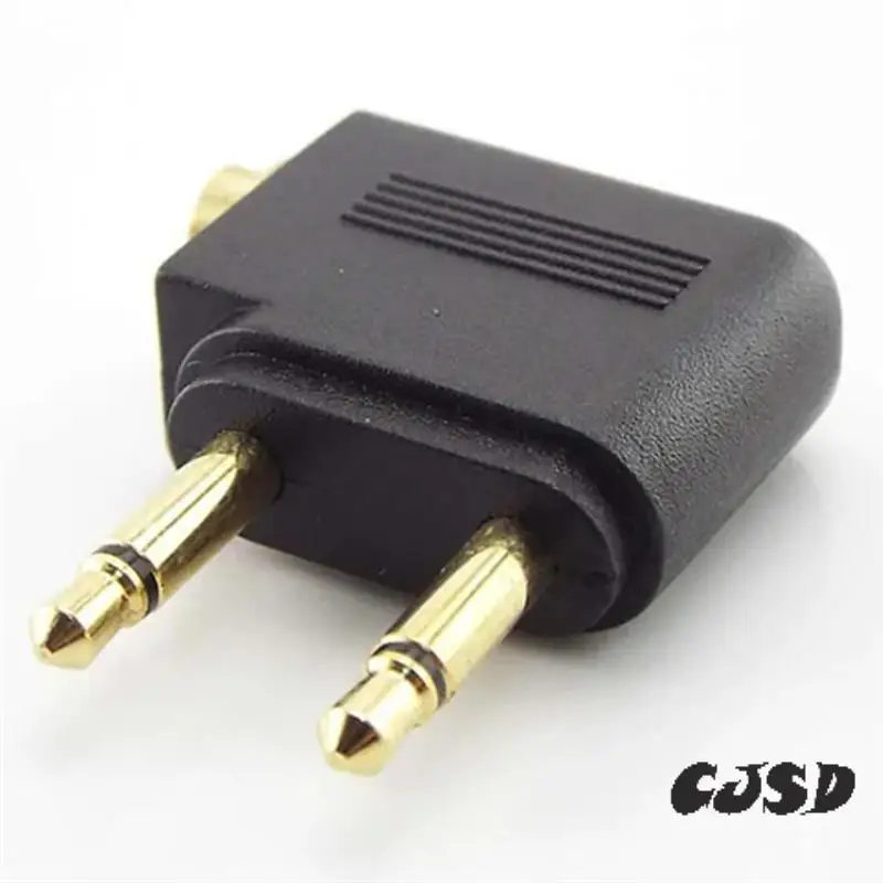 

CJSD-DC 3.5Mm Airplane Airline Air Plane Headphone Mono Audio Converter Travel Jack Plug Splitter Adapter, Durable