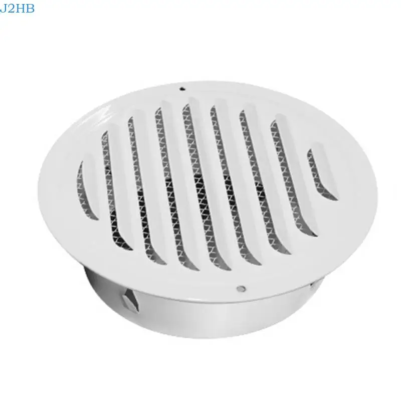 

J2HB Round Air Vent Cover Stainless Steel Air Ventilation Cover Louver Grille Cover with Builted-in Screen Mesh Easy to Use