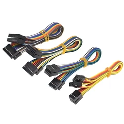 5PCS 2.54MM Double Row DUPONT LINE DUPONT Connector Plug With Wire Jumper Cable 10/20/30/50/100cm 2*2/3/4/5 PIN Male Female