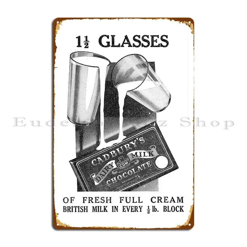 Cadbury S Dairy Milk Chocolate 1933 Vintage Advert Metal Plaque Poster Personalized Club Mural Custom Cinema Tin Sign Poster