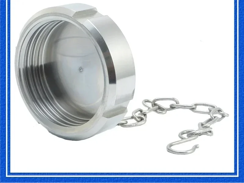 304 SMS DIN stainless steel/union blind cover/round thread/German standard/internal thread/T-type/threaded plug
