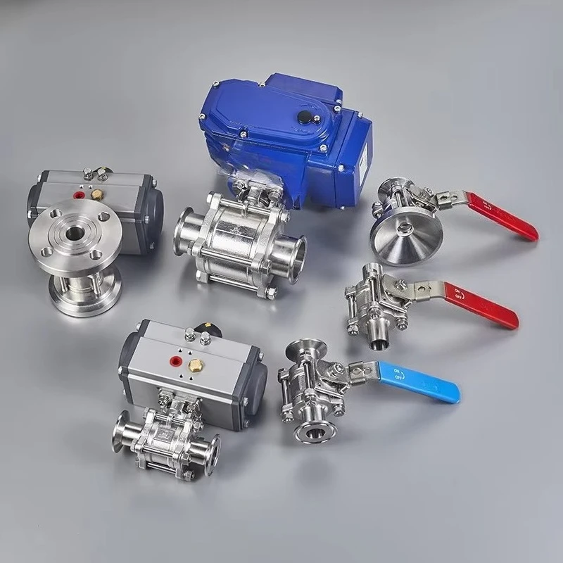 الغذاء الصف جودة عالية الفولاذ المقاوم للصدأ ملحومة ثلاثي المشبك خزان أسفل صمام الخزان الصحي صمام الكرة السفلية