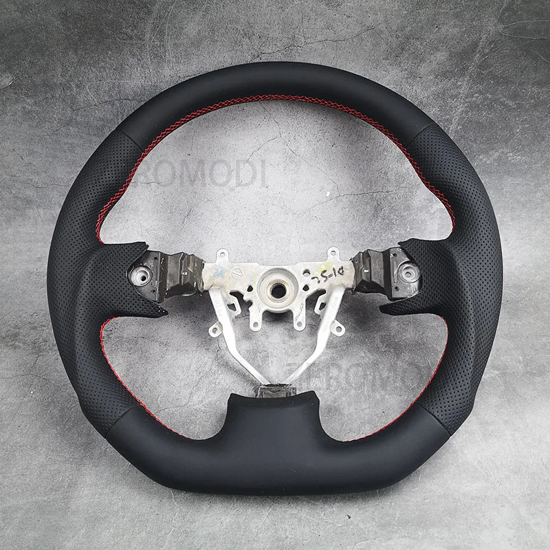 For SUBARU Impreza mk3 III wrx sti Alcantara Flat bottom Steering wheel