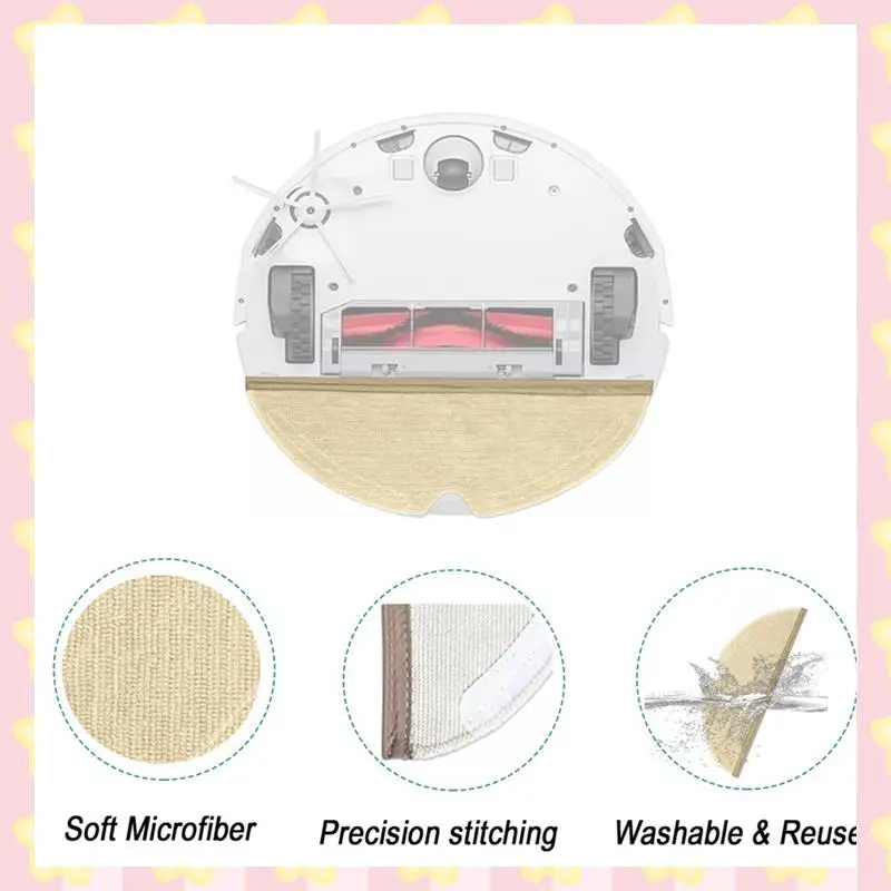 

AB51 20 шт. накладка для швабры для Roborock Q5 Pro/Q8 Max/Q8 Max+/Q7/Q7+/Q7 Max/Q7 MAX+/S5/S50/S51/S55/S5 MAX робот-пылесос