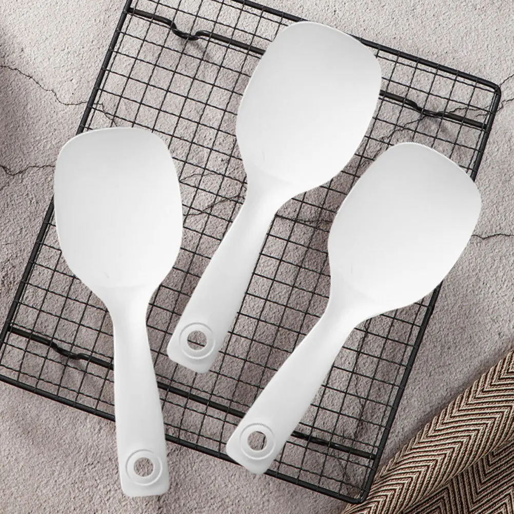 

Rice Paddle Spoon Non-Stick Coating Easy Stirring Serving Space Saving Practical Texture Rice Paddle Spoon Kitchen Accessories