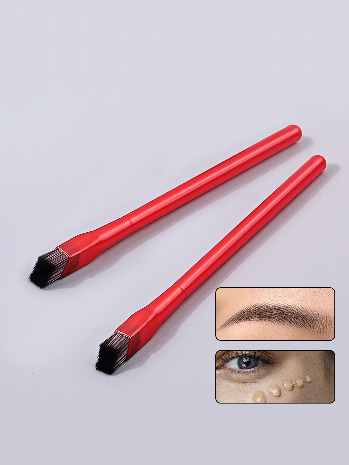 【2025 New Model 】 Bionic Fiber Eyebrow Brush, three-dimensional angled eye makeup brush,precisely and naturally shaping eyebrows