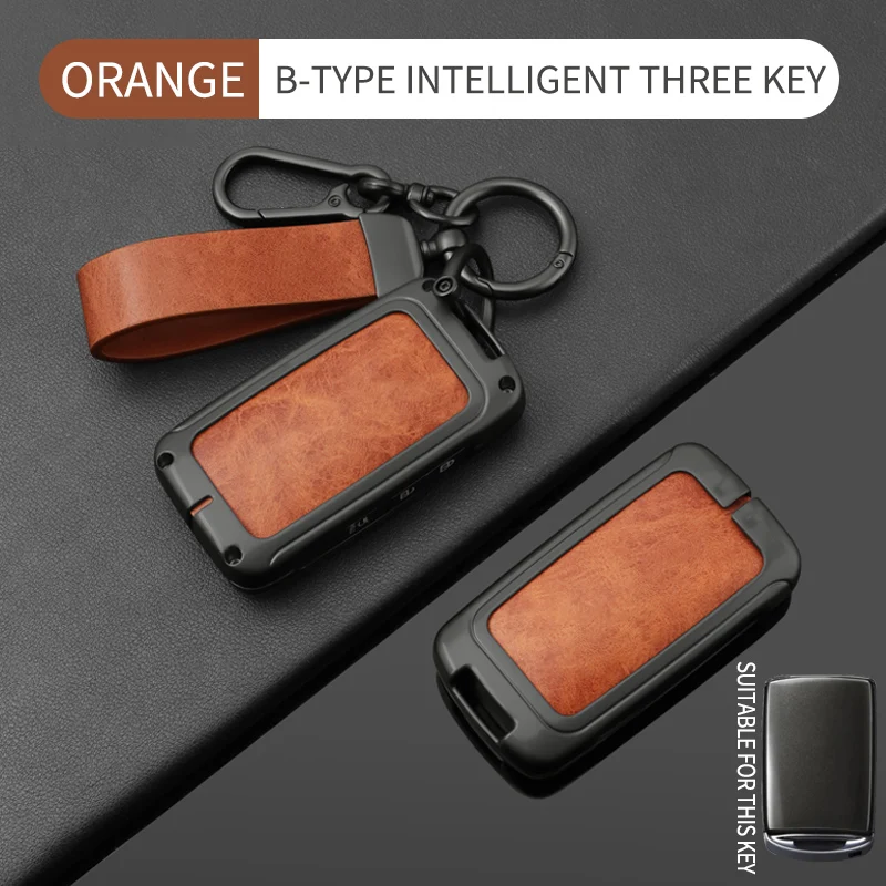 Langlebiges Metall-Leder-Schlüsseletui, für Mazda 3 6 CX3 CX30 CX5 CX8 CX9 CX50 CX60 Autoschlüssel-Schutzhülle Gadget Funda Llave – Detail 13
