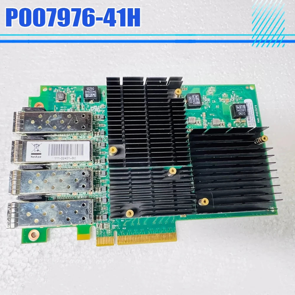 111-02451 FAS8000 LPE16004 4-Port 16GB Fiber Optic Card 8020  8060 P007976-41H