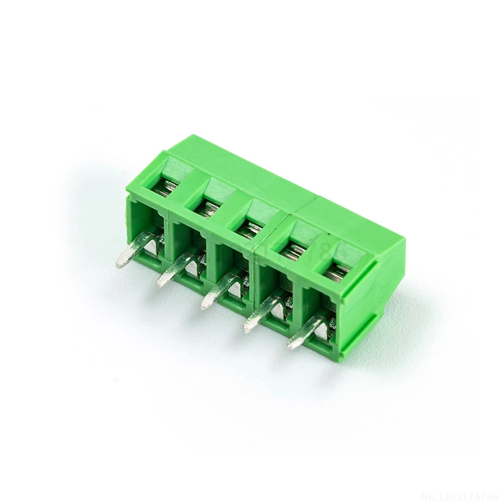 (1 pcs) KF 128 - 3.81mm 3.5mm Screw-Type PCB Through-Hole 124 Terminal Block 2P–10P Compatible with 125 3.5 3.81
