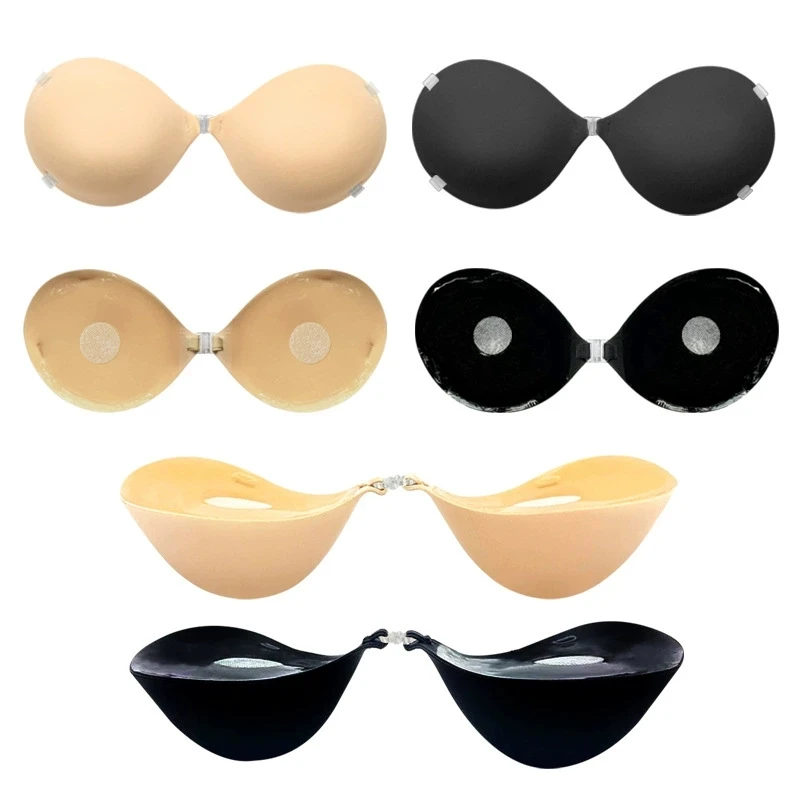 

6CM Thick Invisible Push Up Bra for Women Adhesive Silicone Bras Backless Strapless Bra for Small Breast Lift Lingerie