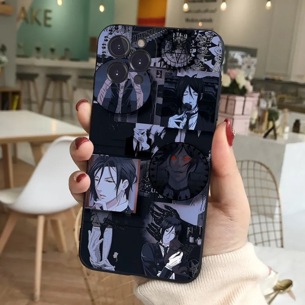 Black Butler Phone Case For iPhone 15 14 11 12 13 Mini Pro XS Max Cover 6 7 8 Plus X XR SE 2020 Funda Shell