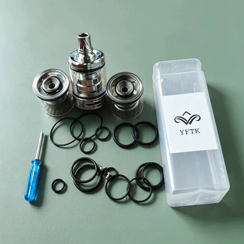 YFTK Diplomat Short style RDL RTA Tank Replacement 23mm Top Filling Single Coil nano accessories