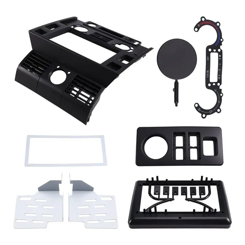 Efficientt-9 Inch Double Din Stereo Dash Kit For Land Rover Defender 2007-2016 Radio Panel Fascia Plate