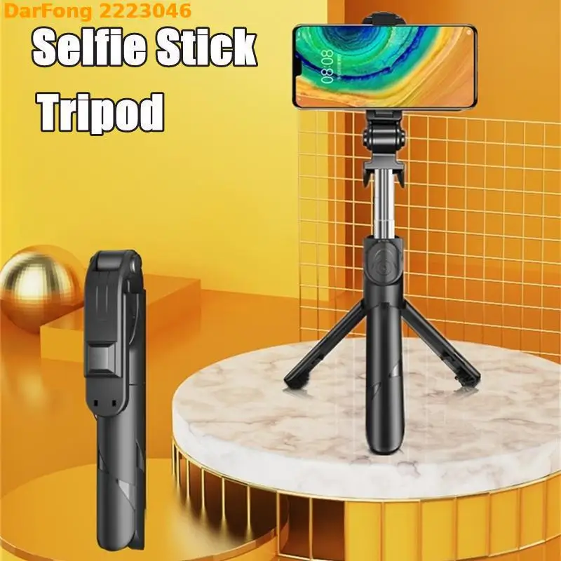 New Selfie Stick Tripod For Android huawei xiaomi IOS TikTok Extended Bluetooth With Remote Shutter Foldable Phone Holder