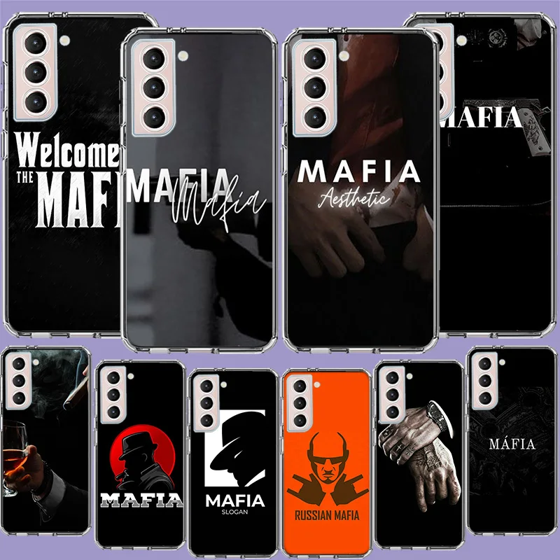 Russian Mafia Phone Case For Samsung Galaxy S24 S23 Ultra Capa Shell S22+ S21 Plus S20 FE S10 Lite S10E S9 Cover Silicone Soft