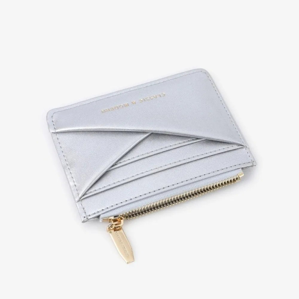 Portable Solid Color Short Wallet Ultra Thin Korean Style Card Bag Clutch Multi-function Coin Purse Men