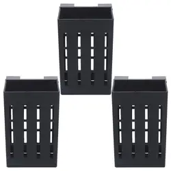 3pcs Plastic Aquarium Plant Holder Fish Tank Aquatic Hanging Aquatic Planter Aquarium Stand Pots Holders Flowerpot Basket Plants