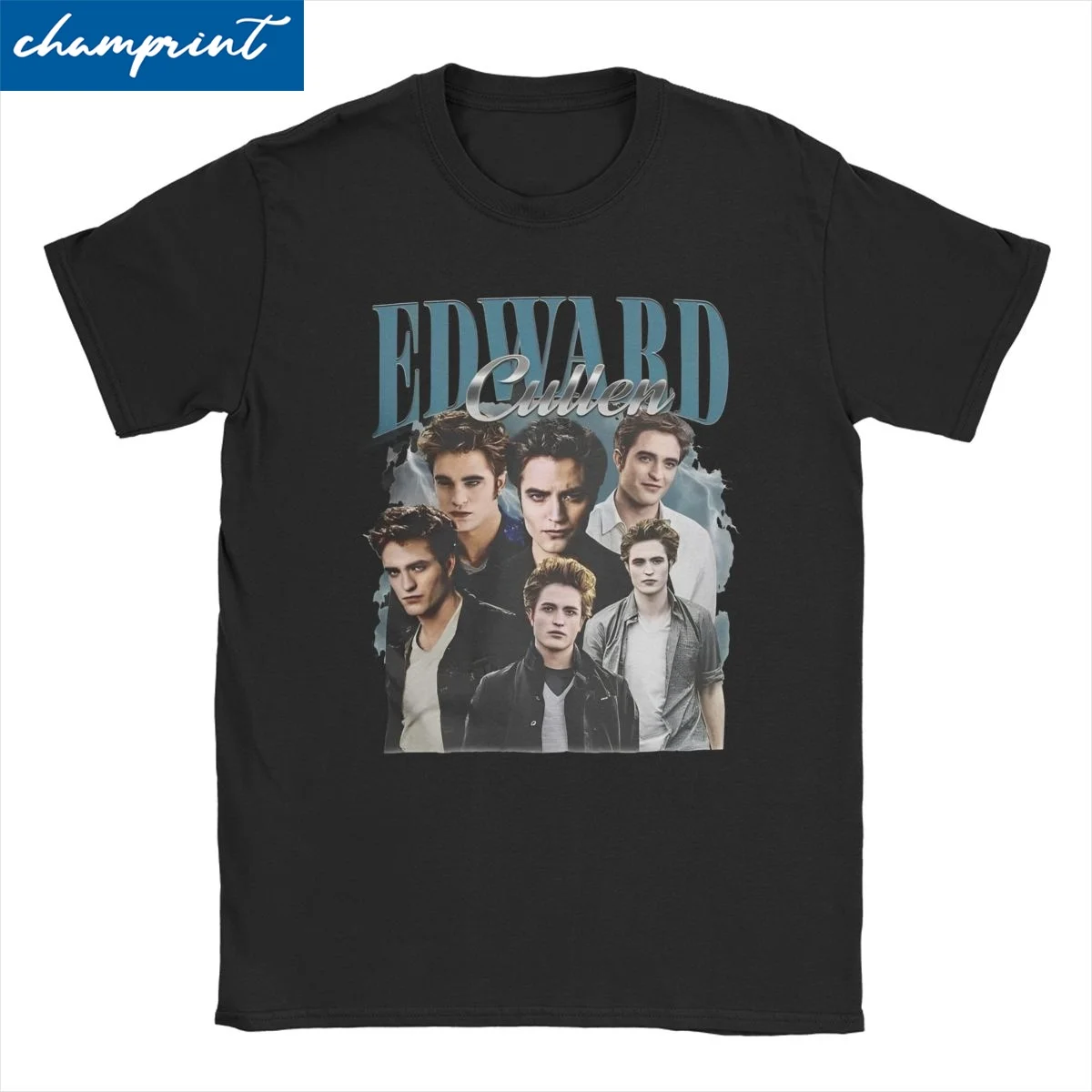 Edward Cullen Retro 90 Twilight Movie T-Shirt Men Women O Neck Cotton T Shirts Robert Pattinson Short Sleeve Tees 6XL Clothing