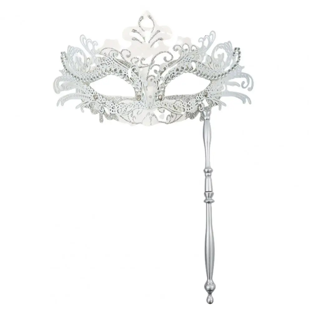 Maschera per travestimento Eleganti maschere per travestimento veneziano per donne Uomini Maschere in metallo per feste fantasia con strass per balli di fine anno Mardi