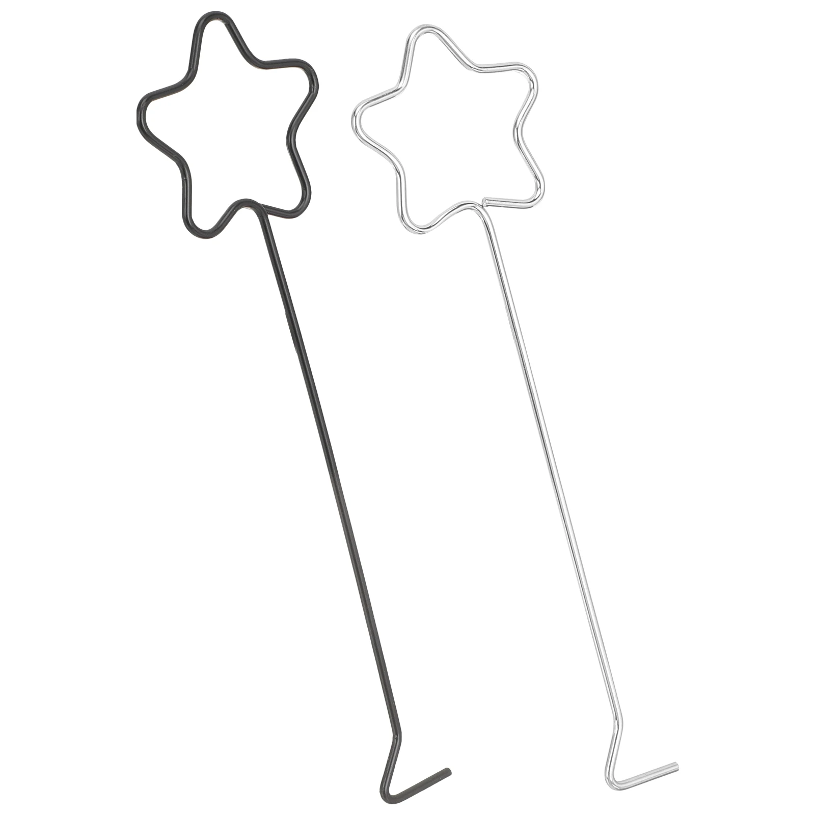 2 قطعة السنانير الفتيل ستار تصميم أداة طفاية الحديد ل جرة الشموع لوازم المنزل مقبض طويل الفتيل قحافة المعادن