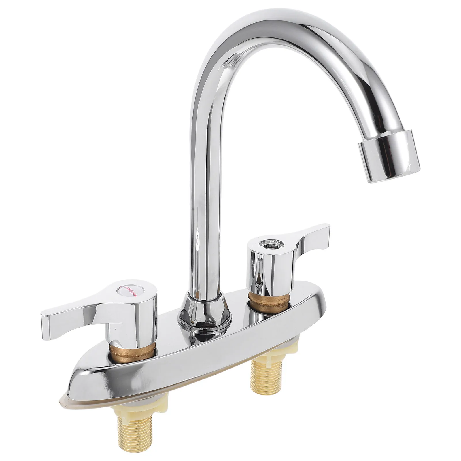 Hot Cold Faucet Sink Kitchen Bathroom Mixing Valve Two Hole Three Hole Random Knobs Hoses Taps Water Saving Multi Functional