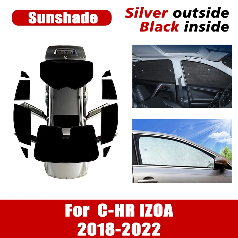 

For Toyota C-HR C HR CHR IZOA 2018~2022 2020 Auto Windows Windshield Visor Cover Anti UV Full Coverage Sunshade Car Accessories