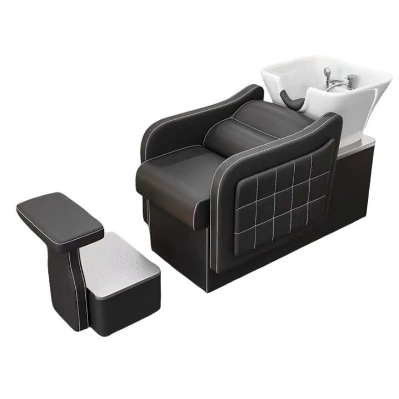 

For Hair Salon Ceramic Basin Flushing Bed Lying Half High-End Massage Couch