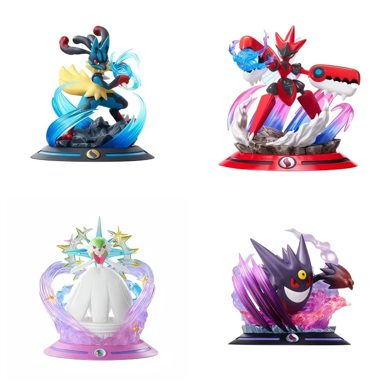 

Аниме-фигурки Покемон: Оригинальные модели Funism Mega Lucario, Scizor, Gardevoir, Gengar. Коллекционные игрушки-украшения. Подарок на день рождения.