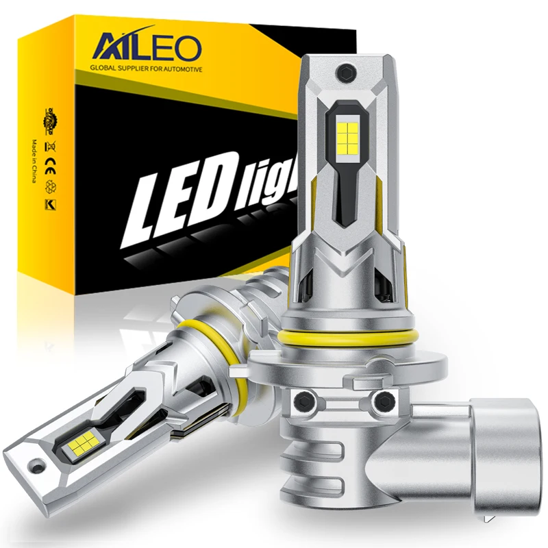 AILEO-bombilla Led para faro delantero de coche, foco Turbo súper brillante, CSP 1:1, 2 piezas, HB4 9006, H7, H4, 9003, H11, 9005, 9012, 70W, 6000K,