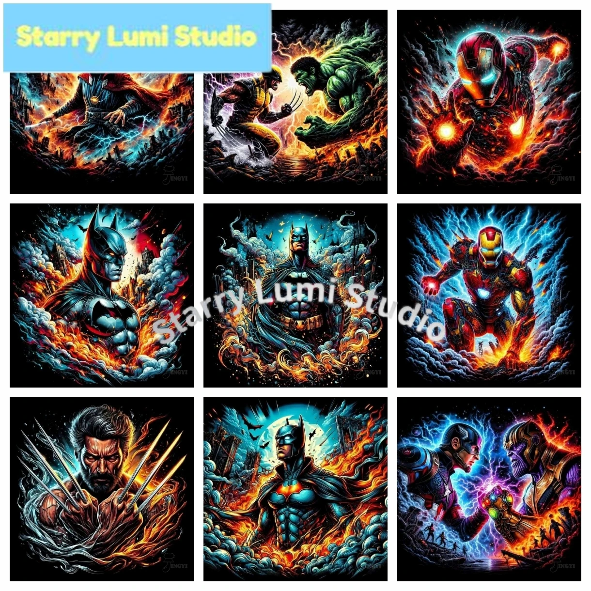 

Новый набор для рисования 5D DIY: Супермен, Марвел, Бэтмен, Алмазная вышивка, Вышивка крестом, Подарок ручной работы, Декор для дома