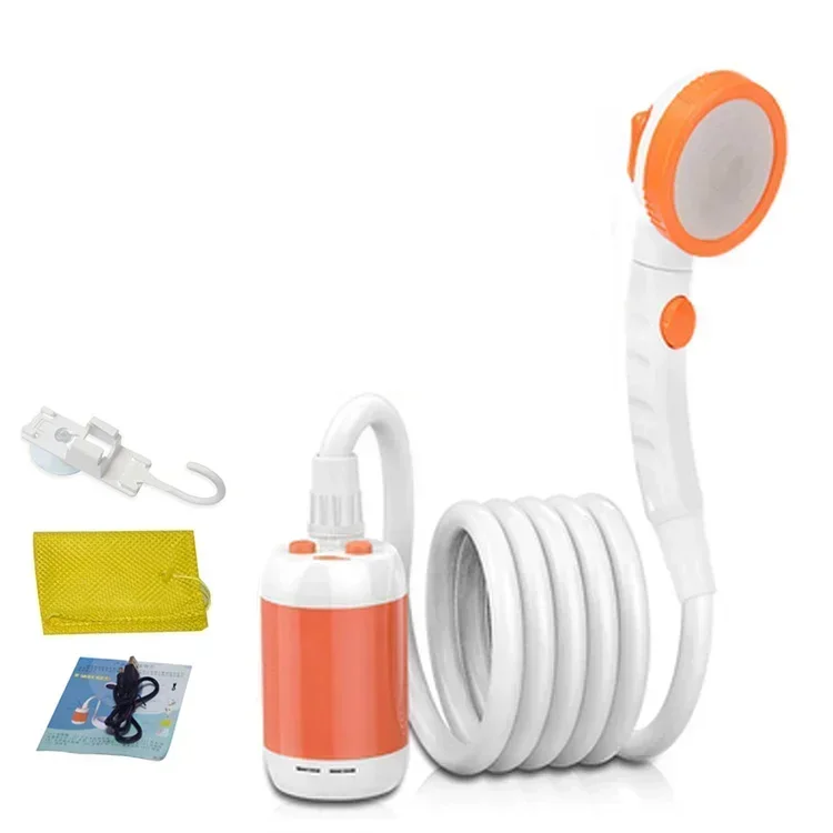 Portable Rechargeable Usb Portable  Battery Powered Portable Electr Outdoor Shower Head
