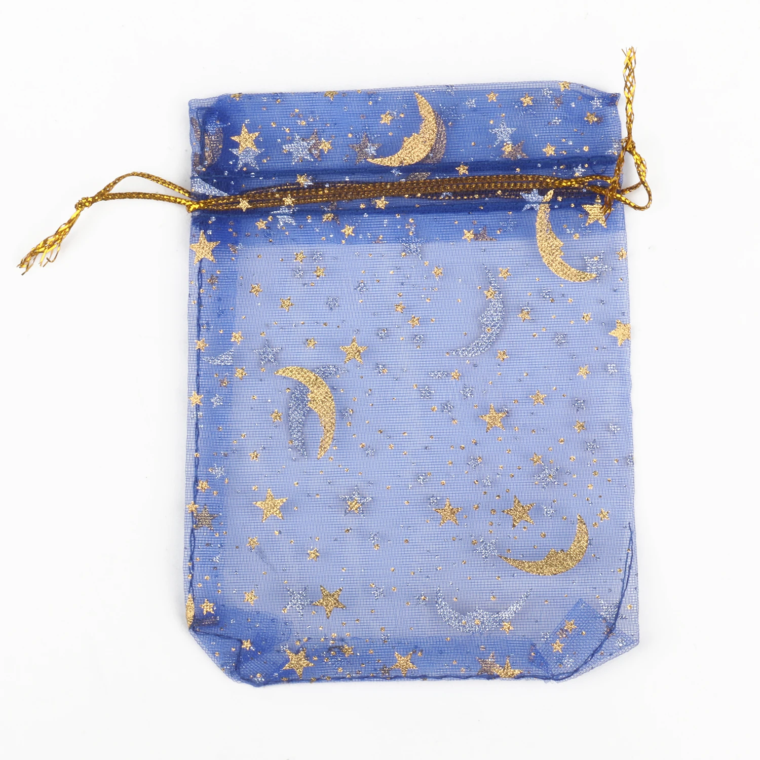 50pcs Moon Star Organza Drawstring Gift Bags