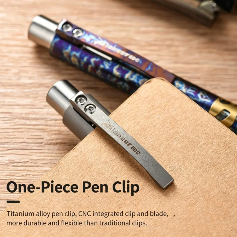 Titanium Alloy Tactical Pen Hollow-decorated G2 Signature Clip Business Pen Emergency Survival Window Breaker Gift Outdoor Tool