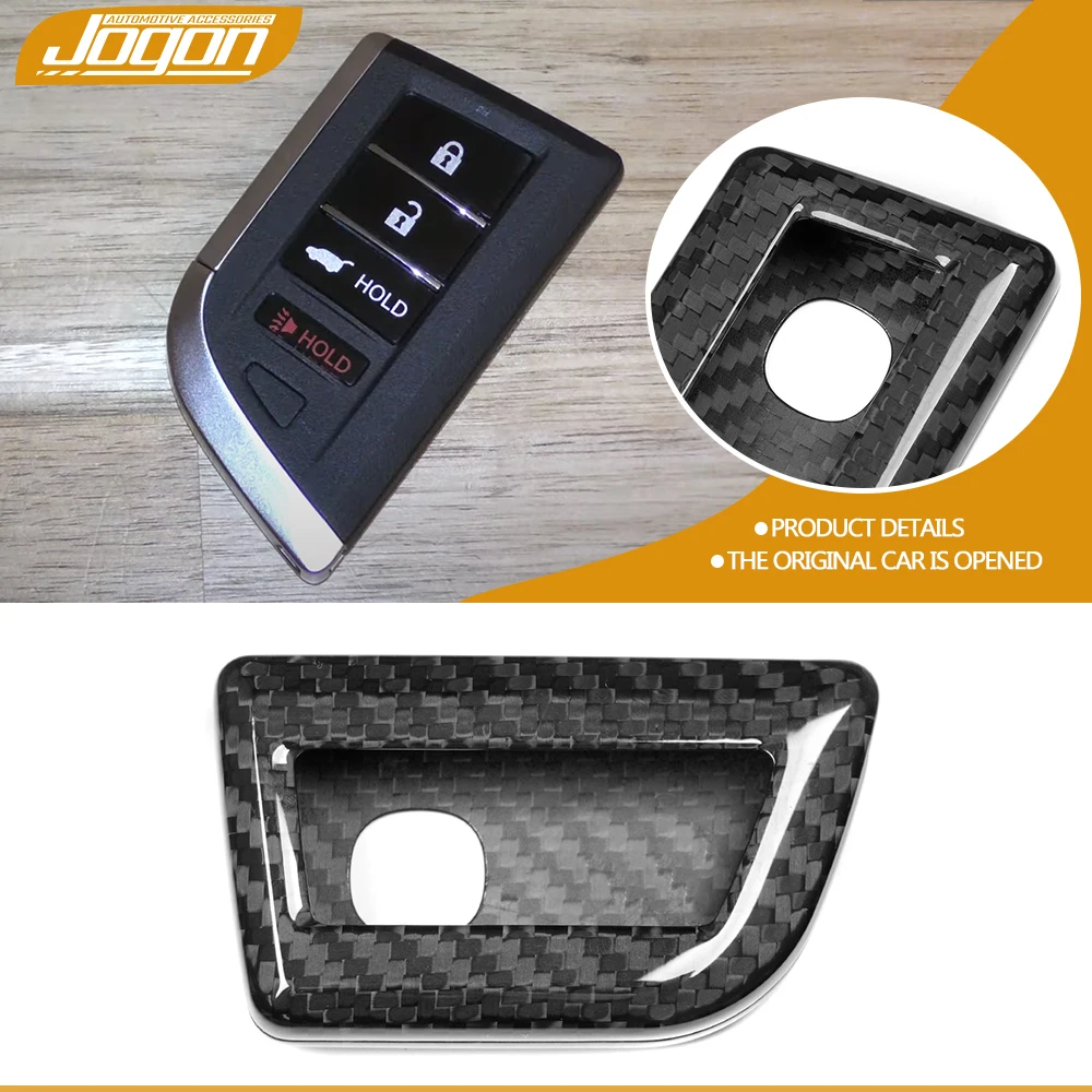 

100% Real Carbon Fiber Smart Rmote Car Key Fob Cover For Acura MDX RDX 2022 2023 Interior Accessories