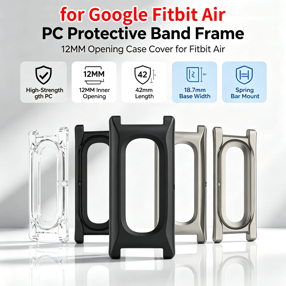 Watch Band Strap Connector for Google for Fitbit Air Tracker 12mm Inner for Men Women Health Activity Tracker Gift