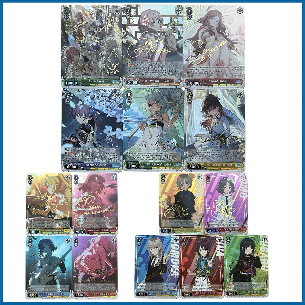 Anime Weiss Schwarz DIY ACG Gotoh Hitori Yamada Ryo karta kolekcjonerska chłopcy gry zabawki świąteczne prezenty urodzinowe gry planszowe