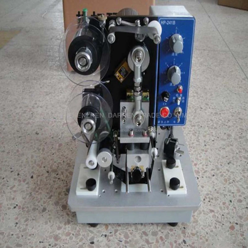 HP-241B 220V Printing Machine Low Price Best Selling  Electric Ribbon Coding Machine Batch Coding Machine