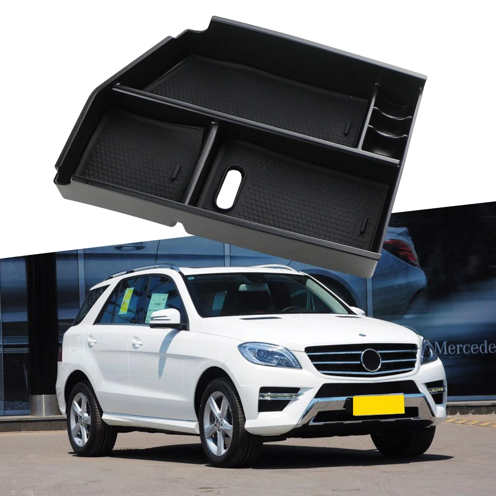 For Mercedes Benz M Class GLE W166 ML 250 350 Coupe 2012~2019 Central Armrest Storage Box Sundries Organizer Tray Accessories