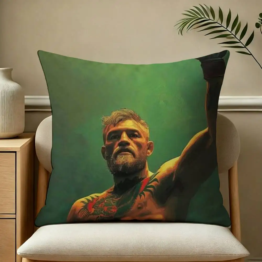 C-Conor McGregor The Notorious Pillow Case Square Double-Sided Sofa Cushion Cover Bedroom Bedside Pillow