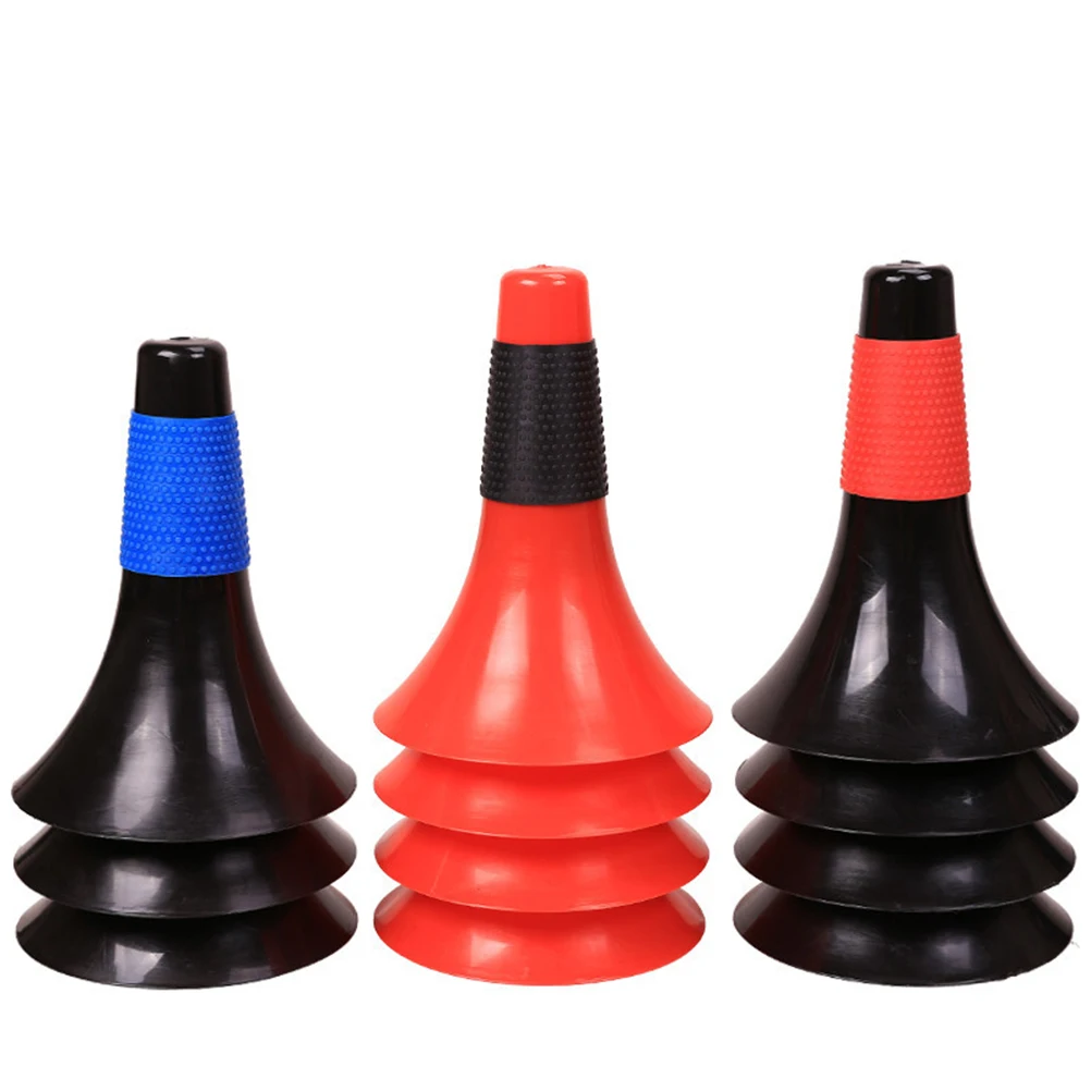 

4 Pcs Flag Bucket Football Cones Soccer Markers Sport for Training Basketball Outdoor Private Education