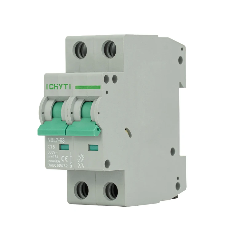 10PCS Solar Energie PV MCB 1000V 16A 20A 25A 32A 40A 50A 63A Photovoltaik Stromerzeugung schalter Mini Leistungsschalter DC 2P