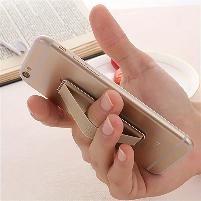 Immagine 7: Nuovo supporto per telefono cellulare con cinturino da polso, impugnatura per dito, supporto per telefono cellulare, staffa per presa adesiva push back per iPhone Samsung Xiaomi
