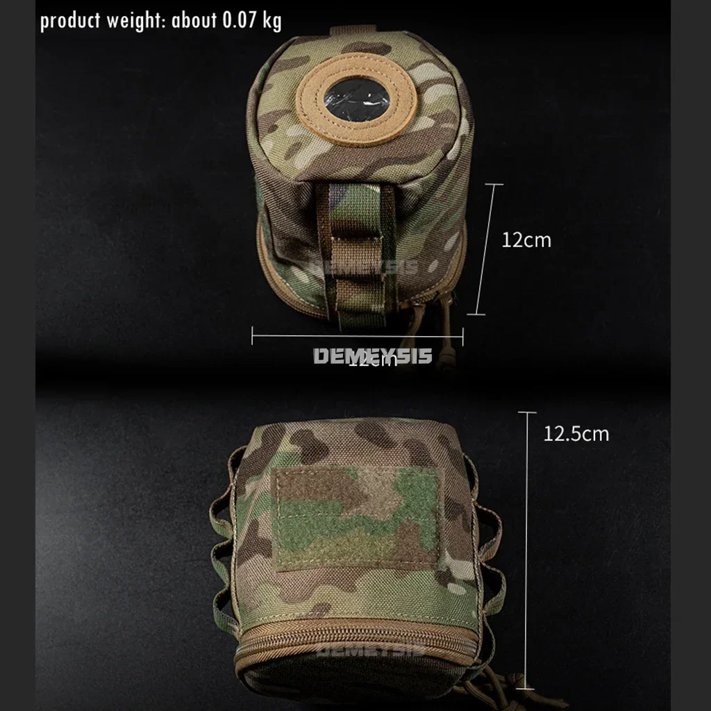 Portable Toilet Roll Paper Bag Toilet Roll Holder Molle Pouch Hiking Tissue Paper Bags Outdoor Hiking Tool