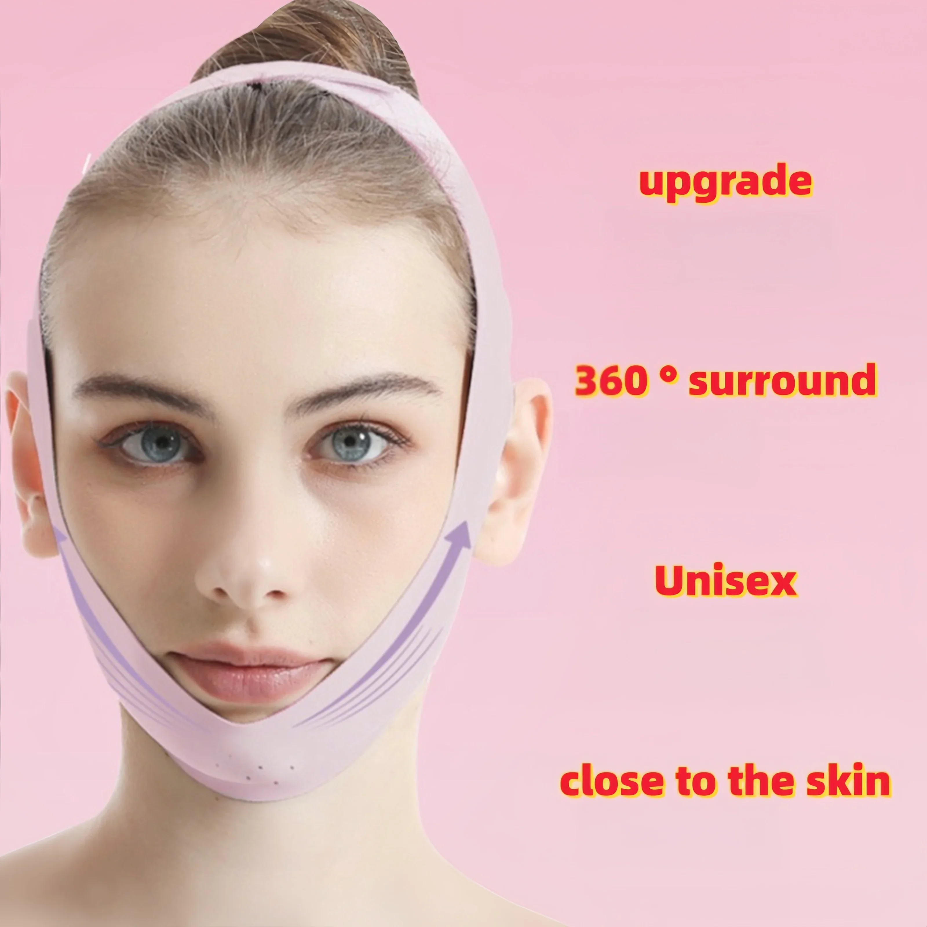 顎と頬の痩身バンド Vシェイパー Vラインリフティングマスク フェイスリフティング アンチリンクルストラップバンド スリーピングマスク 美容健康