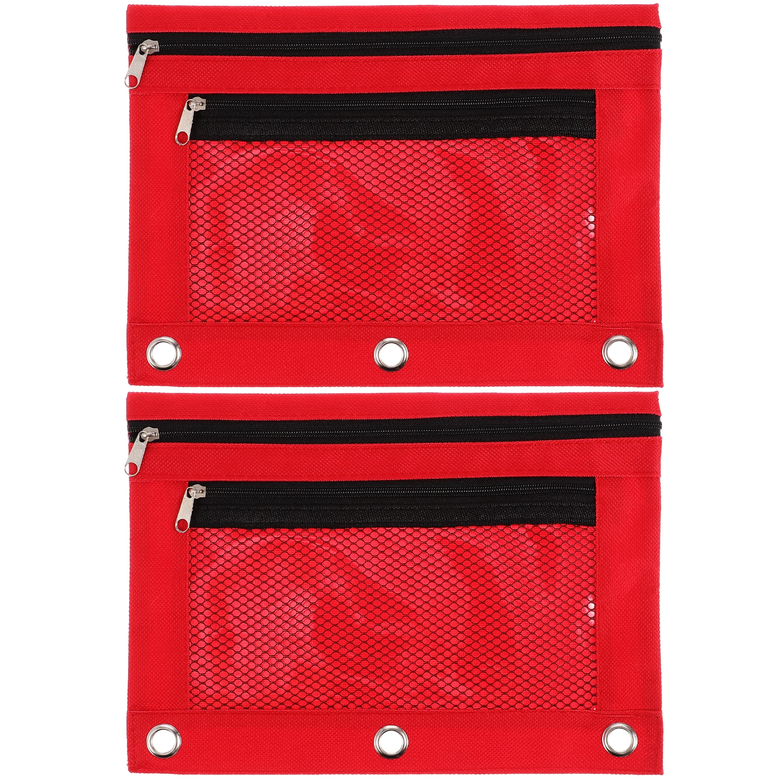 2 قطعة أكياس قلم رصاص سستة سعة كبيرة حقيبة أدوات مكتبية ناعمة ليست لفترة طويلة استخدام حقيبة قلم رصاص #6