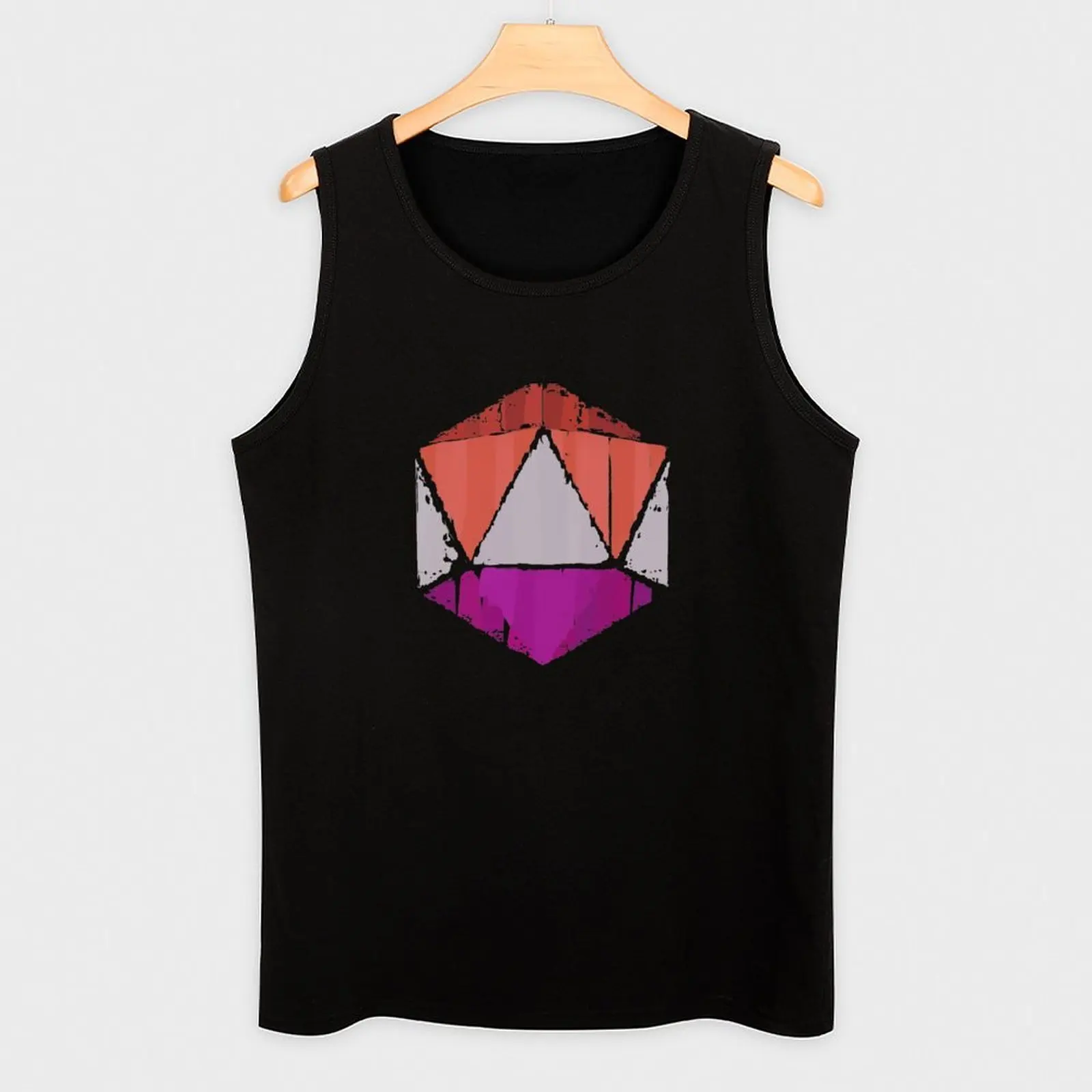 Life Is Strange True Colors Steph Lesbian D20 Distressed Tank Top Summer Print Tank Top Beach Graphic Sleeveless Top view 3